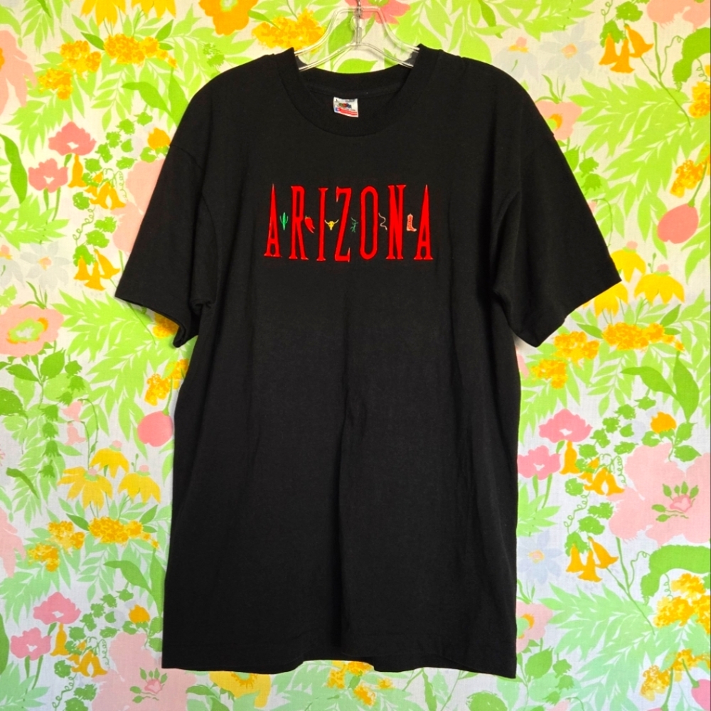Vintage Single Stitch Arizona Embroidered T-shirt